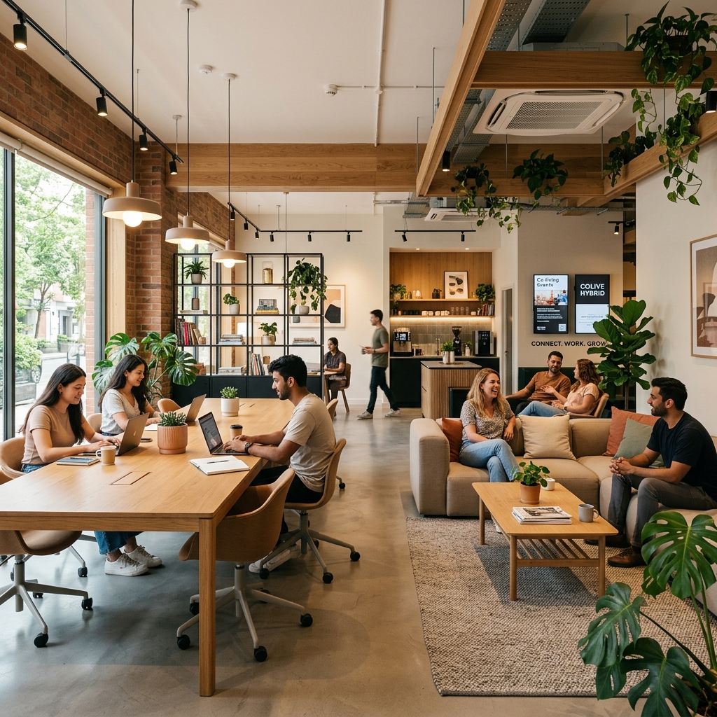 Modern co-living space with premium amenities